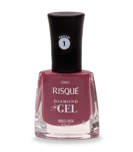 Esmalte Risqué Diamond Gel Hibisco Rosa 9,5ml