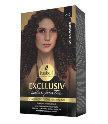 KIT COLORAÇÃO EXCLLUSIV COLOR PRATIC 6.0 LOURO ESCURO - HASKELL