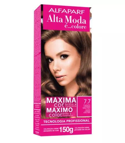 Alta moda e maxima 7.7 Castanho Luminoso Extra Claro