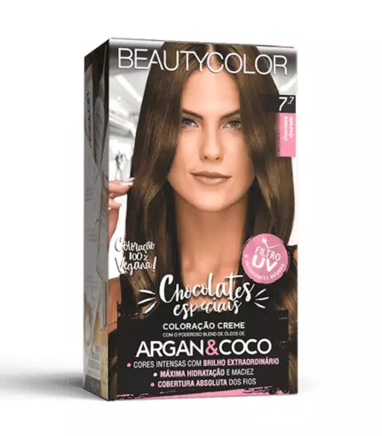 BeautyColor Kit Coloração 7.7 Chocolate Dourado