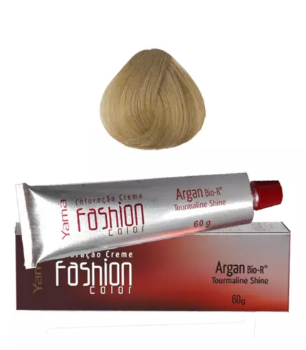 Coloração Creme Yamá Fashion Color Argan 9.00 Louro Muito Claro