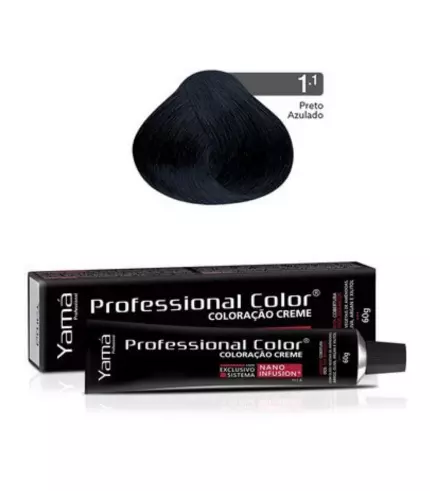 Coloração Professional Color Nano Infusion 1.1 Preto Azulado