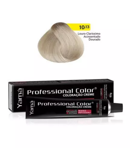 Coloração Professional Color Nano Infusion 10.13 Louro Claríssimo Acinzentado Dourado