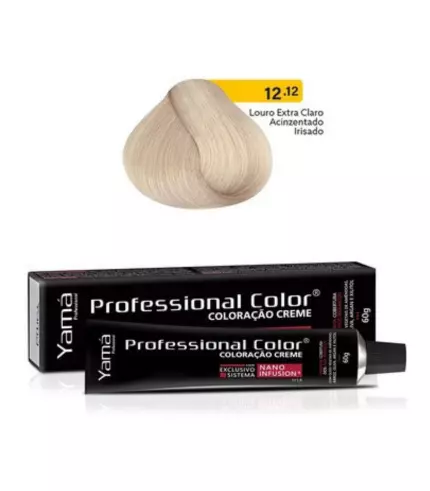 Coloração Professional Color Nano Infusion 12.12 Louro Extra Claro Acinzentado Irisado