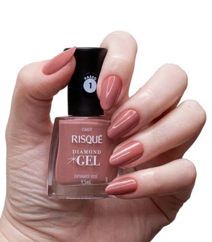 Esmalte Risqué Diamond Gel Espumante Rosé