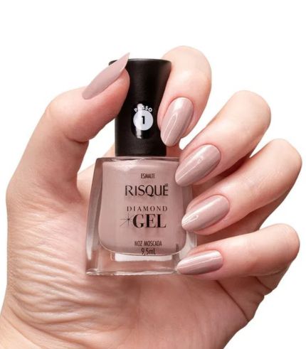 Esmalte Risqué Diamond Gel Noz Moscada