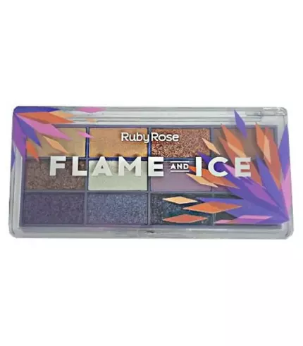 Paleta de Sombras Flame and Ice Ruby Rose HB-1061