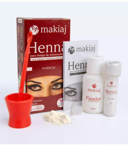 Kit Henna Design De Sobrancelhas Marrom