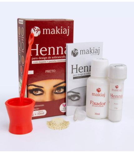 Kit Henna Design De Sobrancelhas Preto