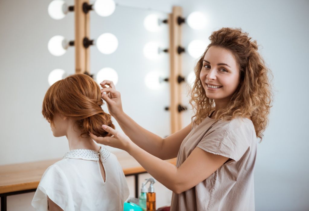 Maquiagem de cabelo