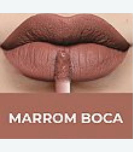 Batom liquido Matte Marrom Boca Divamor